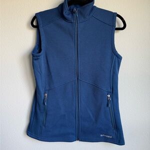 Spyder Women's Deep Blue Zip-Up Vest